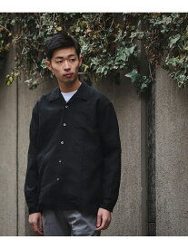 【SALE／70%OFF】BEAMS / ドビー ルーズ オープンカラーシャツ BEAMS ビームス アウトレット トップス シャツ・ブラウス ブラック ブラウン【RBA_E】[Rakuten Fashion]