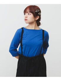 【SALE／50%OFF】天竺 無地 ボートネック 7分 BEAMS BOY ビームス アウトレット トップス カットソー・Tシャツ グリーン ホワイト ネイビー ブルー【RBA_E】[Rakuten Fashion]