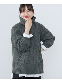 【SALE／30%OFF】オフタートル 柄ミックス ニットプルオーバー BEAMS HEART WOMEN ビームス アウトレット トップス ニット ホワイト パープル グリーン【RBA_E】【送料無料】[Rakuten Fashion]