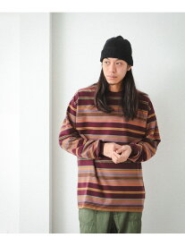 【SALE／40%OFF】BEAMS / マルチボーダー クルーネック Tシャツ BEAMS ビームス アウトレット トップス カットソー・Tシャツ レッド ブルー【RBA_E】【送料無料】[Rakuten Fashion]