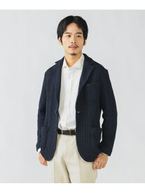 【SALE／60%OFF】ウールブレンドニット 2ボタン ジャケット 25FW BEAMS HEART MEN ビームス アウトレット トップス ニット ネイビー ブラック【RBA_E】【送料無料】[Rakuten Fashion]