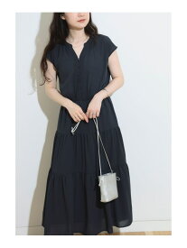 【SALE／50%OFF】スキッパー ロング ティアードワンピース BEAMS HEART WOMEN ビームス アウトレット ワンピース・ドレス その他のワンピース・ドレス グリーン ブラウン ネイビー【RBA_E】【送料無料】[Rakuten Fashion]