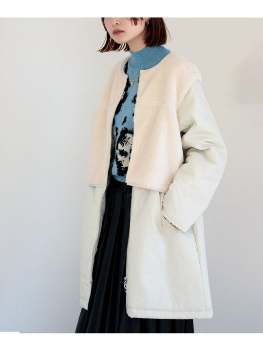 楽天市場】【SALE／40%OFF】ボア キリカエ ジップ コート Ray BEAMS 