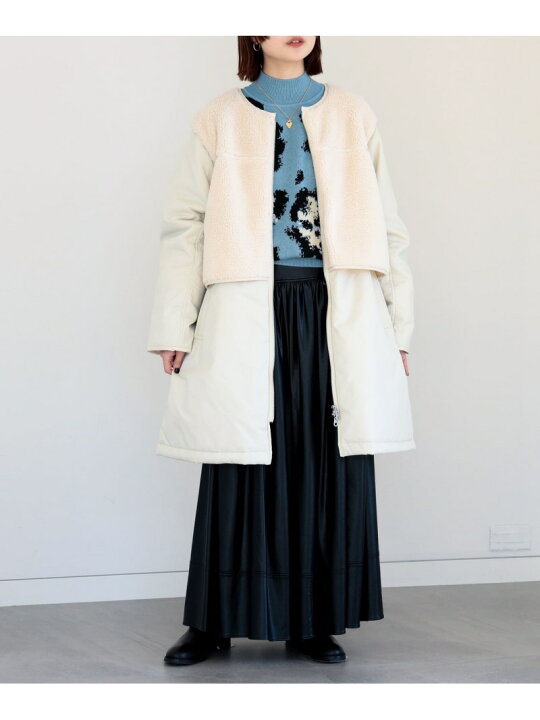 楽天市場】【SALE／40%OFF】ボア キリカエ ジップ コート Ray BEAMS 