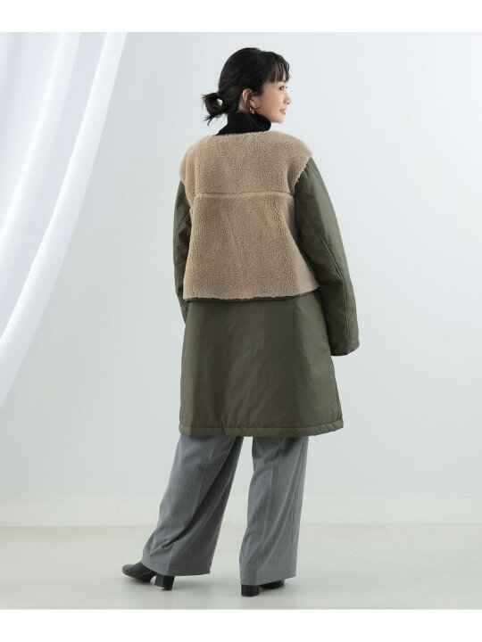 楽天市場】【SALE／40%OFF】ボア キリカエ ジップ コート Ray BEAMS 
