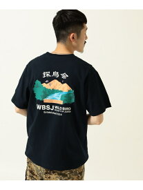 【SALE／50%OFF】日本野鳥の会 / 探鳥会 T-shirt BEAMS T ビームス アウトレット トップス カットソー・Tシャツ ホワイト ネイビー【RBA_E】[Rakuten Fashion]