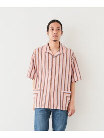 【SALE／30%OFF】BEAMS / ワイドストライプ オープンカラー シャツ BEAMS ビームス アウトレット トップス シャツ・ブラウス ピンク グリーン【RBA_E】【送料無料】[Rakuten Fashion]