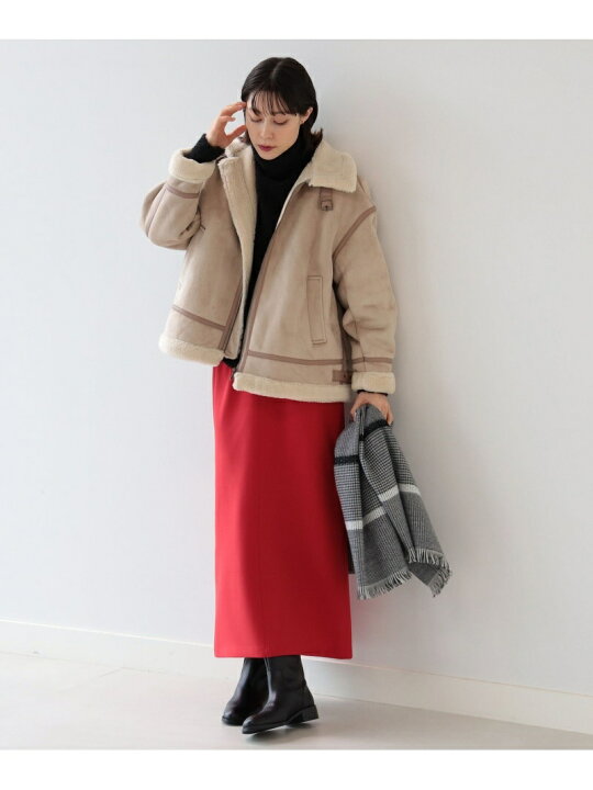 楽天市場】【SALE／40%OFF】Ray BEAMS / フェイク ムートン ボマー 