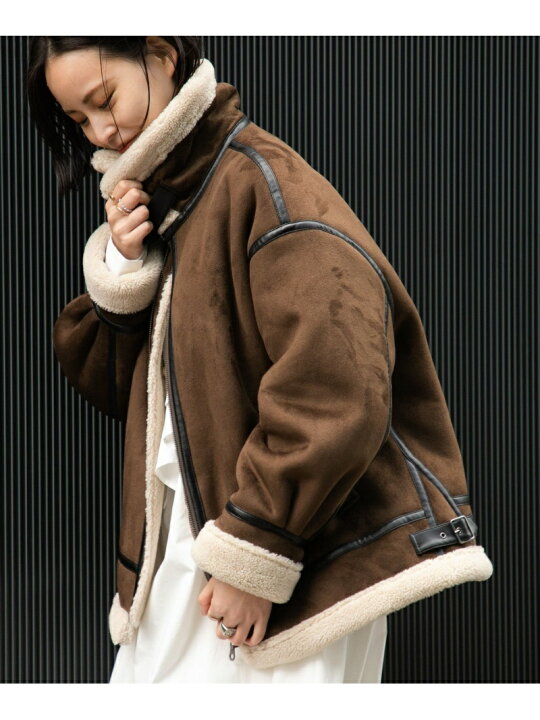楽天市場】【SALE／40%OFF】Ray BEAMS / フェイク ムートン ボマー 