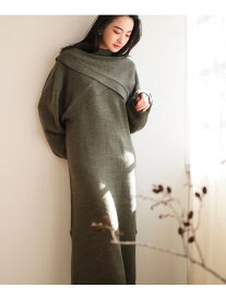 【SALE／40%OFF】レイヤード ニットワンピース(手洗い可能) BEAMS HEART WOMEN ビームス アウトレット ワンピース・ドレス その他のワンピース・ドレス グリーン グレー ベージュ【RBA_E】【送料無料】[Rakuten Fashion]