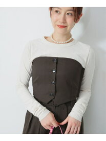 【SALE／70%OFF】ポリエステル ウール ツイル ビスチェ Demi-Luxe BEAMS ビームス アウトレット トップス シャツ・ブラウス ブラウン【RBA_E】【送料無料】[Rakuten Fashion]