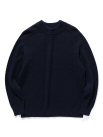 【SALE／60%OFF】B:MING by BEAMS / ウォッシャブル モックネックニット B:MING by BEAMS ビームス アウトレット トップス ニット ネイビー ホワイト【RBA_E】[Rakuten Fashion]