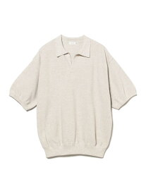 crepuscule / Moss Stitch Polo BEAMS T ビームス アウトレット トップス ポロシャツ ブラック【送料無料】[Rakuten Fashion]