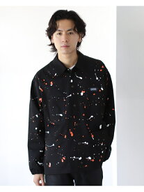 【SALE／50%OFF】UNIVERSAL OVERALL * BEAMS / 別注 Paint Cover Coach Jacket BEAMS MEN ビームス アウトレット ジャケット・アウター ブルゾン・ジャンパー ブラック ベージュ ネイビー【RBA_E】【送料無料】[Rakuten Fashion]