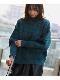 【SALE／50%OFF】MIX モック ニット プルオーバー B:MING by BEAMS ビームス アウトレット トップス ニット グリーン ベージュ ブラウン【RBA_E】【送料無料】[Rakuten Fashion]