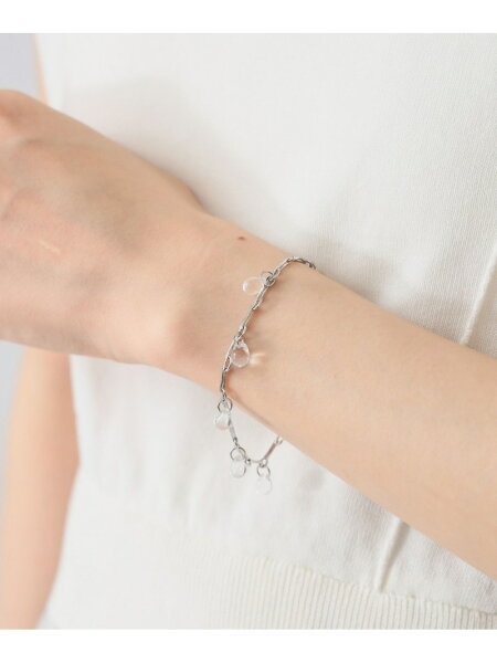 【SALE／40%OFF】ドロップ ガラス チェーン ブレスレット Ray BEAMS ビームス アウトレット アクセサリー・腕時計 ブレスレット・バングル 透明 レッド【RBA_E】[Rakuten Fashion]
