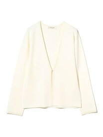 【SALE／60%OFF】アセテート ナイロン カーディガン Demi-Luxe BEAMS ビームス アウトレット トップス カーディガン ホワイト ブラック【RBA_E】【送料無料】[Rakuten Fashion]