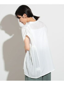 【SALE／50%OFF】脇プリーツ ノースリーブブラウス BEAMS HEART WOMEN ビームス アウトレット トップス シャツ・ブラウス ブラック ホワイト【RBA_E】[Rakuten Fashion]