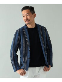 【SALE／20%OFF】T-JACKET / ワイド ストライプ ジャケット Brilla per il gusto ビームス アウトレット ジャケット・アウター テーラードジャケット・ブレザー ブルー【RBA_E】【送料無料】[Rakuten Fashion]