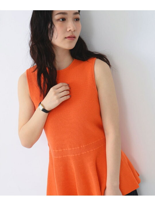 楽天市場】【SALE／60%OFF】ノースリーブ ペプラム ニットプルオーバー 