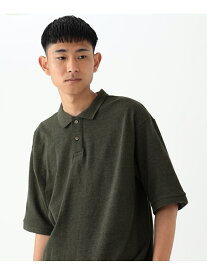 【SALE／50%OFF】BEAMS / ルーズフィット カノコ ポロシャツ BEAMS MEN ビームス アウトレット トップス ポロシャツ ブラウン カーキ【RBA_E】[Rakuten Fashion]