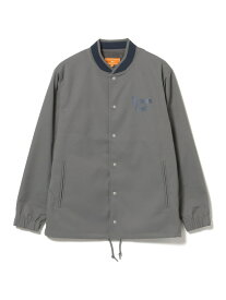 【SALE／50%OFF】ORANGE LABEL / ラインリブ コーチジャケット BEAMS GOLF ORANGE LABEL ビームス アウトレット ジャケット・アウター ブルゾン・ジャンパー ネイビー グレー【RBA_E】【送料無料】[Rakuten Fashion]