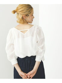 【SALE／70%OFF】BEAMS HEART / ギャザースリーブ ブラウス BEAMS HEART WOMEN ビームス アウトレット トップス シャツ・ブラウス ホワイト ブラック パープル【RBA_E】[Rakuten Fashion]