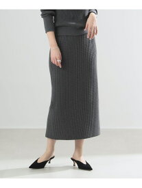 【SALE／70%OFF】AK+1 / ワッフルニット スカート Demi-Luxe BEAMS ビームス アウトレット スカート その他のスカート ネイビー グレー【RBA_E】【送料無料】[Rakuten Fashion]