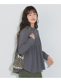 【SALE／50%OFF】切替 タック シャツ BEAMS HEART WOMEN ビームス アウトレット トップス シャツ・ブラウス グレー グリーン ホワイト【RBA_E】[Rakuten Fashion]