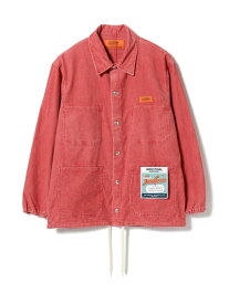 【SALE／50%OFF】UNIVERSAL OVERALL × BEAMS / 別注 コーデュロイ カバーオールジャケット BEAMS MEN ビームス アウトレット ジャケット・アウター ブルゾン・ジャンパー ベージュ ブラック レッド ブルー【RBA_E】【送料無料】[Rakuten Fashion]