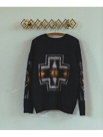 【SALE／40%OFF】PENDLETON / 別注 シャギー ニット B:MING by BEAMS ビームス アウトレット トップス ニット ブラック グリーン【RBA_E】【送料無料】[Rakuten Fashion]