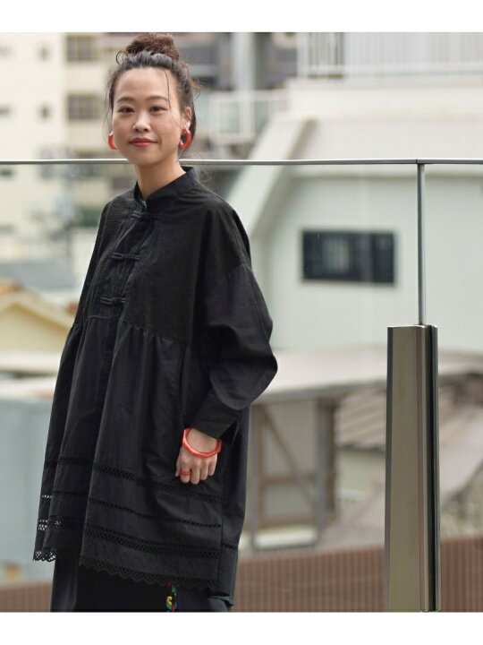 楽天市場】【SALE／30%OFF】TORI-TO * BEAMS BOY / チャイナ ギャザー 