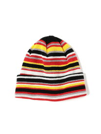 【SALE／30%OFF】マルチボーダー ワッチキャップ BEAMS ビームス アウトレット 帽子 ニット帽・ビーニー ブラック ネイビー【RBA_E】[Rakuten Fashion]