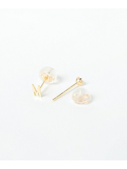 楽天市場】【SALE／40%OFF】Ray BEAMS / K10 イニシャル ダイヤ ピアス 
