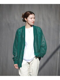 【SALE／70%OFF】BEAMS / 12ゲージ メッシュ カーディガン BEAMS ビームス アウトレット トップス カーディガン グリーン ブラック イエロー【RBA_E】[Rakuten Fashion]