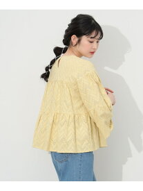 【SALE／40%OFF】総刺繍 ティアード ブラウス BEAMS HEART WOMEN ビームス アウトレット トップス シャツ・ブラウス ブラック ホワイト イエロー【RBA_E】[Rakuten Fashion]