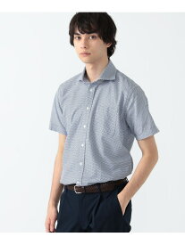 【SALE／60%OFF】シアサッカー フィッシュプリント カッタウェイカラー シャツ 24SS BEAMS HEART MEN ビームス アウトレット トップス シャツ・ブラウス ブルー【RBA_E】[Rakuten Fashion]