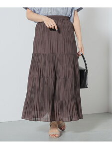 �ySALE�^40%OFF�z�v���[�c �e�B�A�[�h�X�J�[�g BEAMS HEART WOMEN �r�[���X �A�E�g���b�g �X�J�[�g ���̑��̃X�J�[�g �u���E�� �z���C�g�yRBA_E�z�y���������z[Rakuten Fashion]