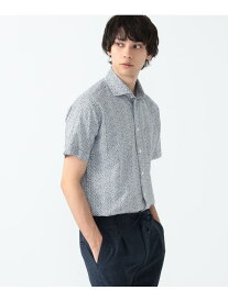 【SALE／60%OFF】シアサッカー 小花プリント カッタウェイカラー シャツ 24SS BEAMS HEART MEN ビームス アウトレット トップス シャツ・ブラウス ブルー【RBA_E】[Rakuten Fashion]