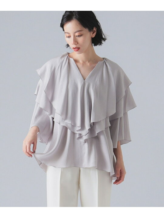 楽天市場】【SALE／50%OFF】EFFE BEAMS / ドレープ ショートスリーブ 