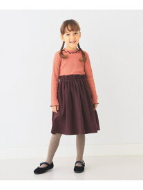 【SALE／60%OFF】メローリブ 切り替え ワンピース(90~150cm) BEAMS mini ビームス アウトレット ワンピース・ドレス ドレス グレー【RBA_E】[Rakuten Fashion]