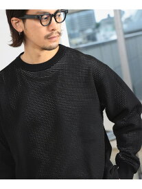 【SALE／50%OFF】12ゲージ ワッフル クルーネック ニット B:MING by BEAMS ビームス アウトレット トップス ニット ブラック ベージュ【RBA_E】【送料無料】[Rakuten Fashion]