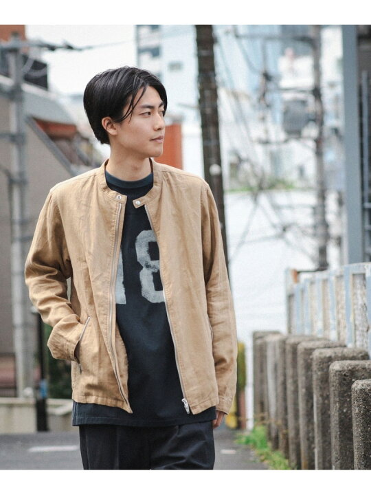 楽天市場】【SALE／30%OFF】BEAMS / リネン ライダース ジャケット  