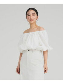 【SALE／60%OFF】2WAY オフショルダーブラウス Demi-Luxe BEAMS ビームス アウトレット トップス シャツ・ブラウス カーキグリーン ホワイト【RBA_E】【送料無料】[Rakuten Fashion]