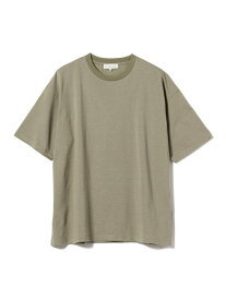 【SALE／50%OFF】【4/4再値下げ】B:MING by BEAMS / ミジンボーダー クルーネックTシャツ(ビックフィット) B:MING by BEAMS ビームス アウトレット トップス カットソー・Tシャツ カーキ ネイビー【RBA_E】[Rakuten Fashion]