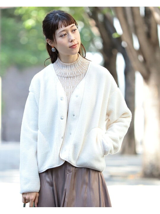楽天市場】【SALE／50%OFF】Ray BEAMS / ボア フリース Vネック 