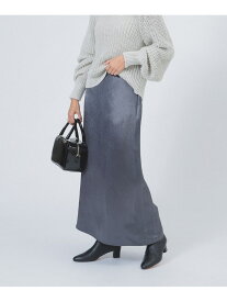 【SALE／60%OFF】アセテート サテン イージースカート Demi-Luxe BEAMS ビームス アウトレット スカート その他のスカート ブラック【RBA_E】【送料無料】[Rakuten Fashion]