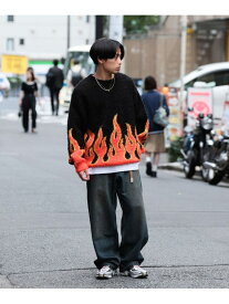 【SALE／30%OFF】7ゲージ ファイアー シャギー クルーネックニット BEAMS ビームス アウトレット トップス ニット ネイビー ブラック【RBA_E】【送料無料】[Rakuten Fashion]