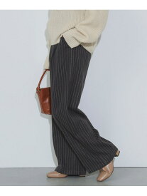 【SALE／40%OFF】ウールライク ピンストライプ ワイドパンツ(S~M) BEAMS HEART WOMEN ビームス アウトレット パンツ その他のパンツ ブラウン【RBA_E】【送料無料】[Rakuten Fashion]