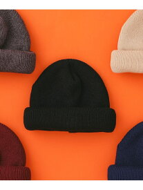 【SALE／50%OFF】ロールアップ ワッチキャップ BEAMS ビームス アウトレット 帽子 ニット帽・ビーニー ネイビー ブラック ベージュ【RBA_E】[Rakuten Fashion]